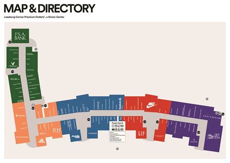 leesburg premium outlets map